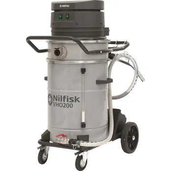 Průmyslový vysavač Nilfisk VHO200 + KOŠ na špony - vysavač olejů, emulzí a špon. bez příslušenstvím.