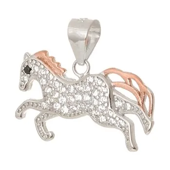 Šperk Stříbrný přívěšek koníček STRZ0996F