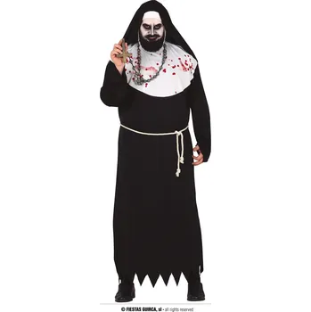 Karnevalový kostým Guirca Fiestas Španělsko Jeptiška pánský kostým XL varianta: XL 54 - 56