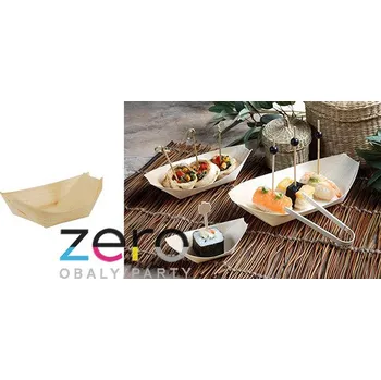 Jednorázové nádobí Lodička (miska) dřevěná 110 mm