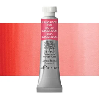 Vodová barva Akvarelová barva Winsor & Newton Professional, 5ml - Quinacridone Red