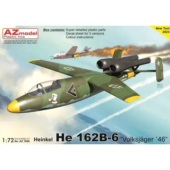 Plastikový model 1:72 Heinkel He 162 B-6 „Volksjäger 46“
