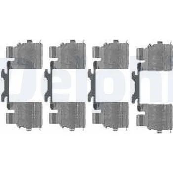 Přislušenství brzdového systému Sada příslušenství, obložení kotoučové brzdy DELPHI LX0476