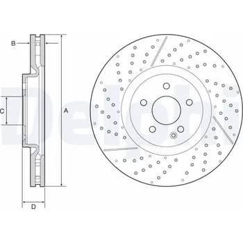 Brzdový kotouč Brzdový kotouč DELPHI BG9229C