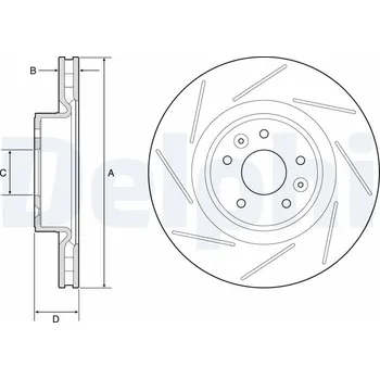 Brzdový kotouč Brzdový kotouč DELPHI BG9224C