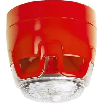 Pohybové čidlo ESSER CWSS-RR-S5 W maják se sirénou, červený, LED EN54-23