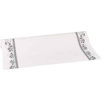 Stuha Floristická smuteční fólie 50 cm x 9,1 m 01/20 bílá s černou