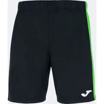 Dámské kraťasy Sportovní šortky JOMA MAXI SHORT BLACK FLUOR GREEN Velikost: XS, Barva: NEGRO-VERDE FLUOR