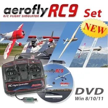 Počítačová hra Ikarus Aerofly RC9 DVD pro Windows 8/10/11 s USB ovladačem