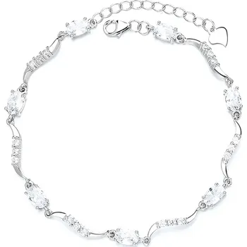 Náramek Majya Stříbrný náramek SITI zdobený zirkony Ag/; ≤5,22 g 10088