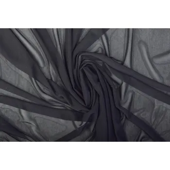 Pružný tyl v černé barvě 0695/999