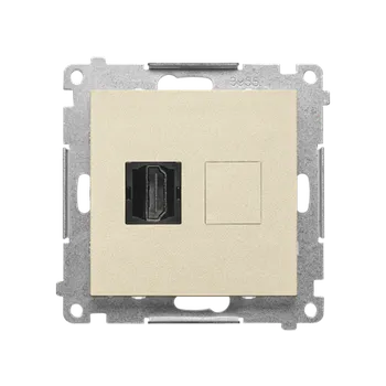 Elektrická zásuvka SIMON TGHDMI.01/144 Zásuvka HDMI 1 násobná (přístroj s krytem) bílá