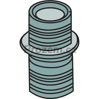 Kouřovod Připojovací díl rovný Ø 32 mm, nylonový, 473001A32
