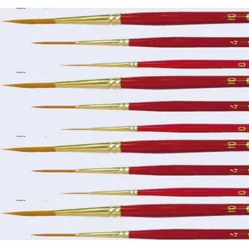 Umělecký štětec VP Štětec pro akvarel kulatý linkovací 20049K - vlas syntetický, zlatý toray Velikost: č. 2