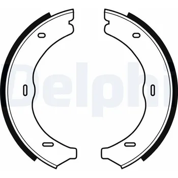 Brzdová čelist Sada brzdových čelistí, parkovací brzda DELPHI LS1967