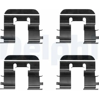 Přislušenství brzdového systému Sada příslušenství, obložení kotoučové brzdy DELPHI LX0676