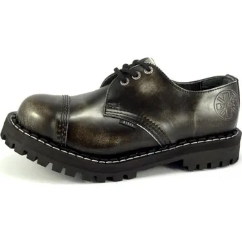 Dámské polobotky Steel boty 3 dírky 101/102/O/BLACK bílá, velikost 39