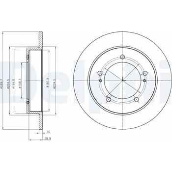 Brzdový kotouč Brzdový kotouč DELPHI BG4289