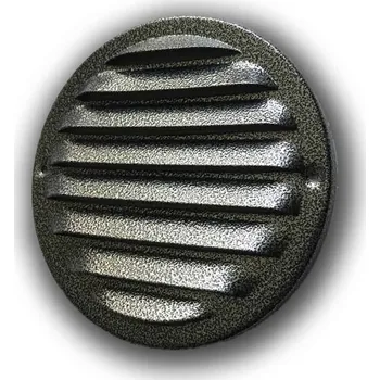 Větrací mřížka Větrací mřížka kulatá kovová d130 mm se síťkou - šedá antik