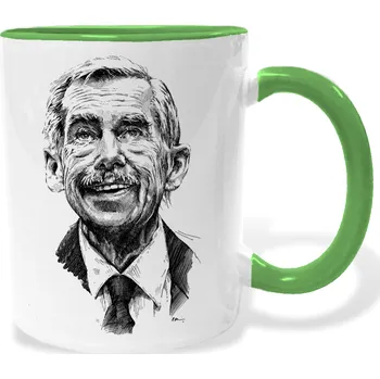 Hrnek - Václav Havel prezident Barva: Zelená