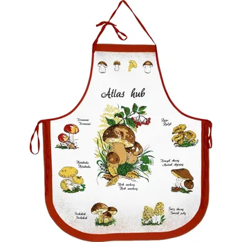 Kuchyňská zástěra Kuchyňská zástěra HOUBY / ATLAS HUB, teracota, 63x80cm