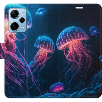 Pouzdro na mobilní telefon Flipové pouzdro iSaprio - Jellyfish - Xiaomi Redmi Note 12 Pro+ 5G