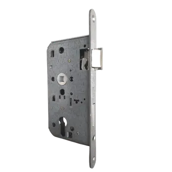 Dveřní kování DK - MECHANICKÝ PROTIPOŽÁRNÍ ZÁMEK 180 PZ otvor pro vložku, 72 mm, Zámek pravý Stříbrná