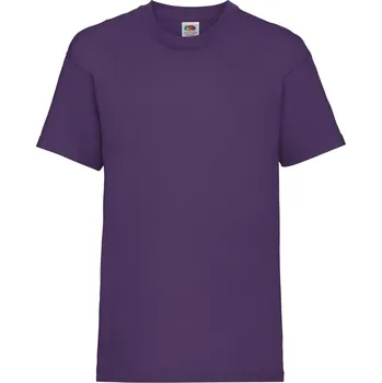 Chlapecké tričko Purple Fruit of the Loom Cotton T-shirt Fruit of the Loom fialová 2463201