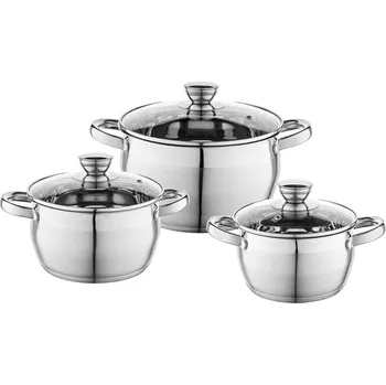 Hrnec Florina Sada nerezových hrnců OLIVER 3ks