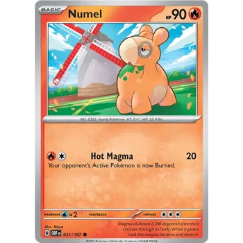 Sběratelská karetní hra Pokémon TCG Numel 031/197 - Reverse Holo