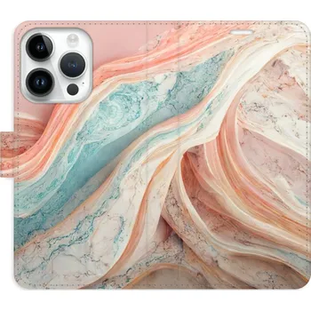 Pouzdro na mobilní telefon Flipové pouzdro iSaprio - Colour Marble - iPhone 15 Pro