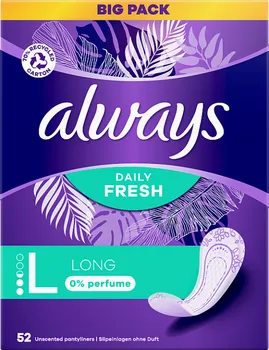 Hygienické vložky Always Daily Fresh Long 52 ks