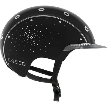 Jezdecká přilba CASCO Helma Spirit-3 Crystal CASCO, černá Obvod hlavy: 58-62 cm