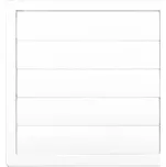 airRoxy PPZ 120 plastová protidešťová žaluzie 170x170 mm, bílá