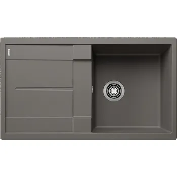 Granitový dřez Blanco Metra 5 S, silgranitový dřez 860x500x190 mm, 1-komorový, šedá vulkán, BLA-527293