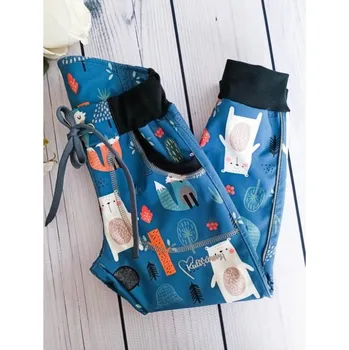 Kulišárny softshellové kalhoty zimní - Forest 98/104