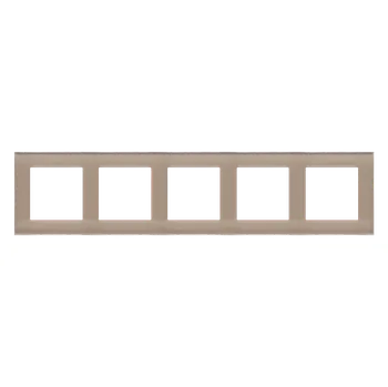 vypínač SIMON TRN5/172 Rámeček 5 násobný, skleněný bílá