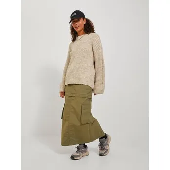 Dámský svetr JJXX Svetr 12245453 Béžová Relaxed Fit XL