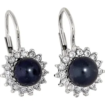 Náušnice Goldstore Dámské perlové náušnice bílé zlato Váha: 2.42 g