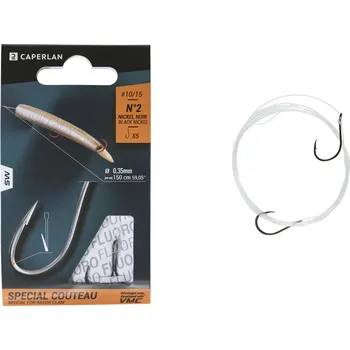 Rybářský háček CAPERLAN Háček s očkem a návazcem na mořský rybolov SN střenkovití 2