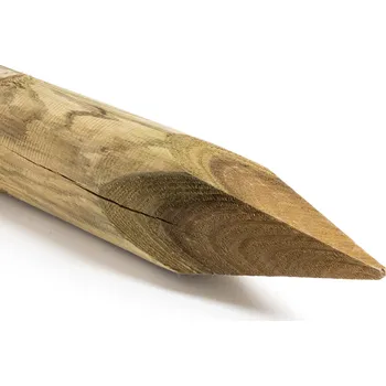 Plotový sloupek Kůl Smrk/borovice, průměr 120 mm, délka 2500 mm, impregnovaný