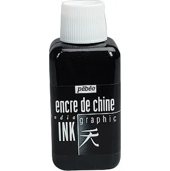 Speciální výtvarná barva Pébéo Indický grafický inkoust 250 ml