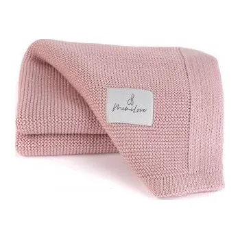 Dětská deka MimiLove Bambusová dečka - Pudrová růž