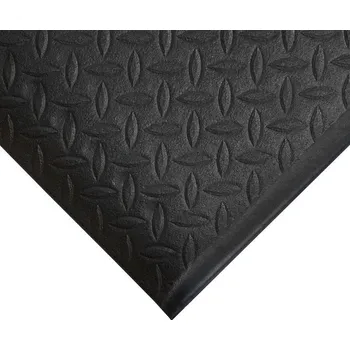 Rohožka Černá pěnová protiúnavová protiskluzová průmyslová rohož - 90 x 60 x 0,95 cm