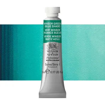 Vodová barva Akvarelová barva Winsor & Newton Professional, 5ml - Winsor Green (Blue Shade)