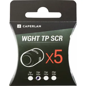 CAPERLAN Jigová hlava na lov štik na nástrahu TP SCR 15 g 5 ks ŠEDÁ