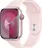 Apple Watch Series 9 45 mm Cellular, růžový hliník se světle růžovým sportovním řemínkem M/L