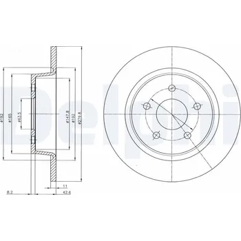 Brzdový kotouč Brzdový kotouč DELPHI BG4533C
