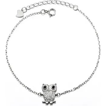 Náramek Majya Stříbrný náramek SOVA Ag/; ≤1,74 g 10108