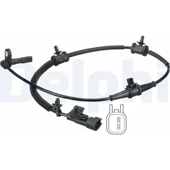 Přislušenství brzdového systému Snímač, počet otáček kol DELPHI SS20358